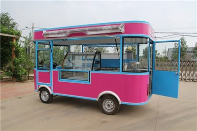 电动三轮美食车 移动的美食风景线，开启创业新篇章